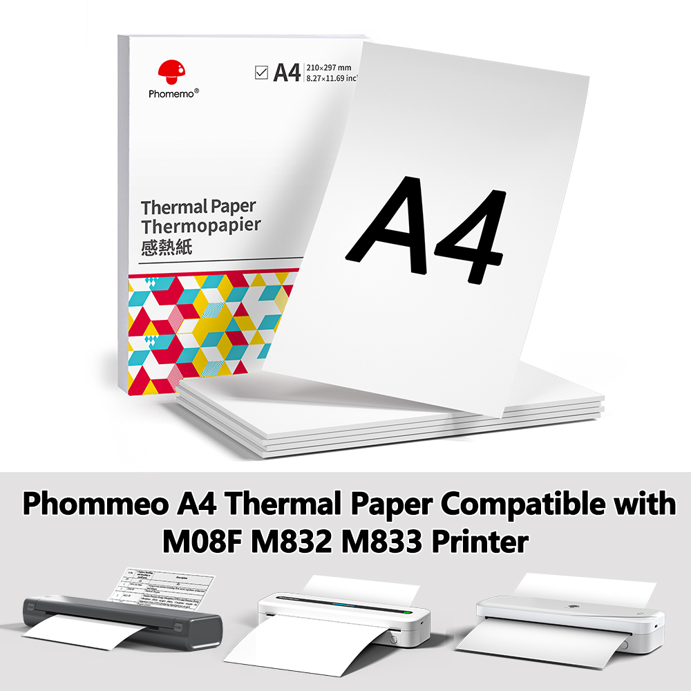 Commercial Label Printing Machine - Phomemo termal kağıt A4 yazıcı kağıdı