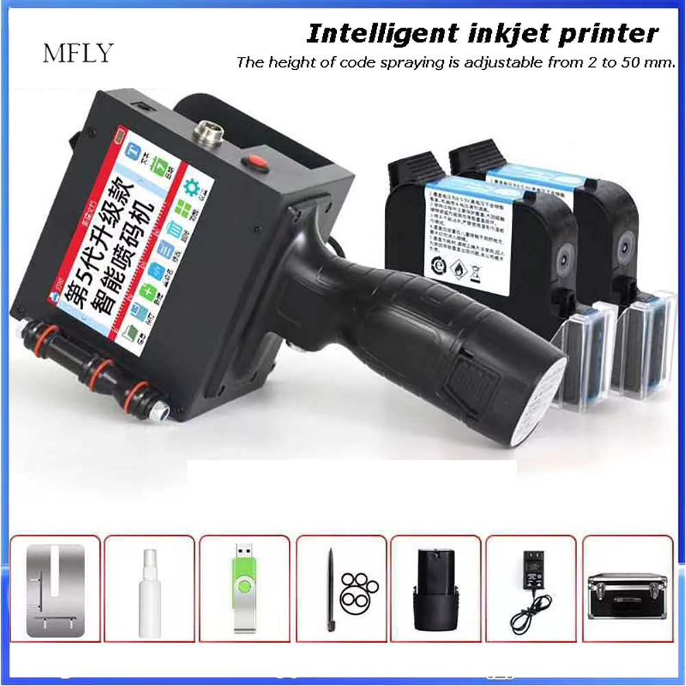 Commercial Label Printing Machine - El Tipi 50mm Büyük Yazı Tipi